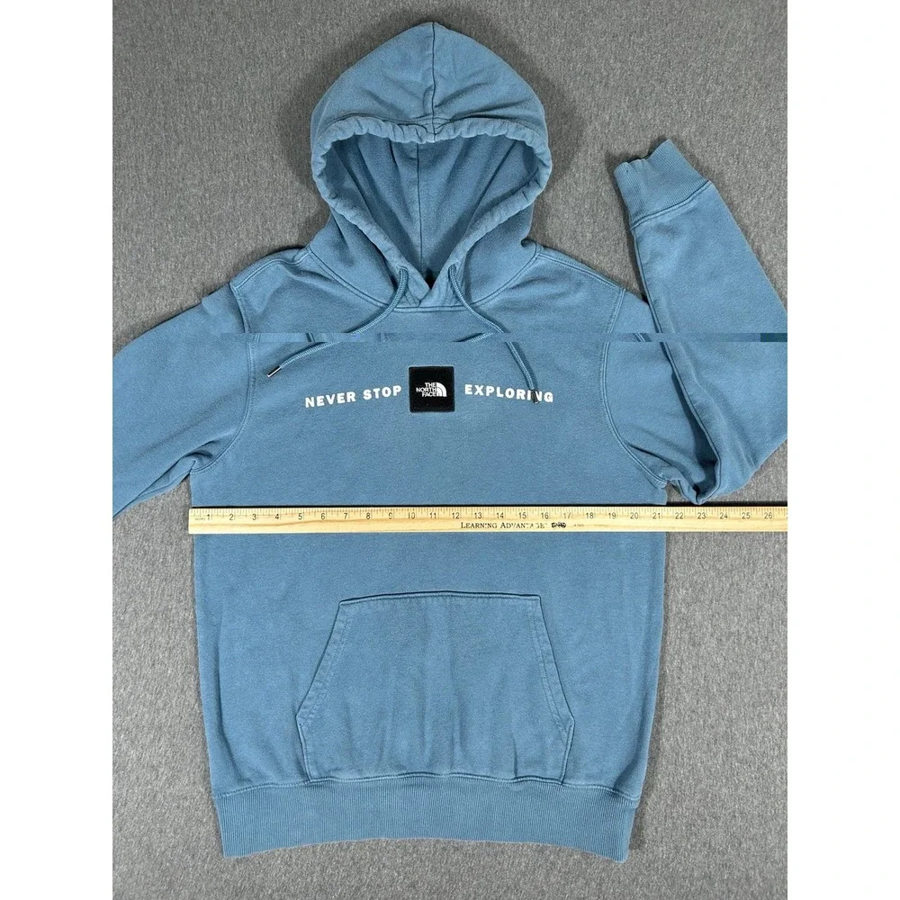 The North Face Never Stop Exploring Hoodie Men's Small Slate Blue Pullover